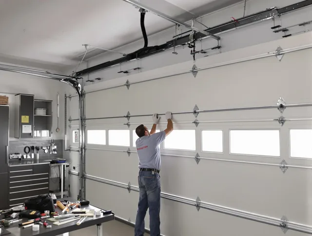 Garage Door Track Repair in Seven Hills