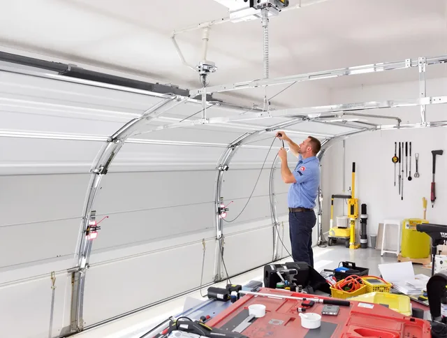 Garage door cable repair service by Seven Hills Garage Door Repair in Seven Hills