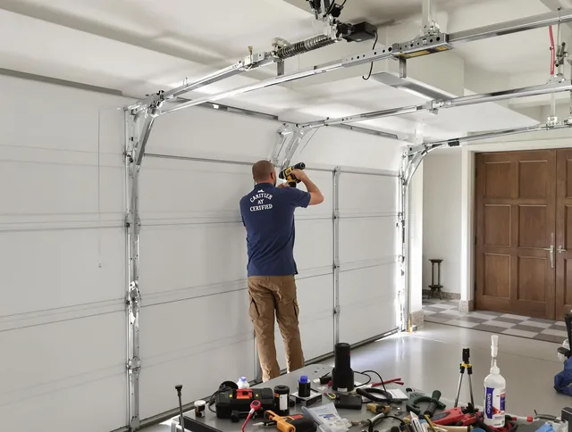 Seven Hills Garage Door Repair certified technician performing precision garage door repair in Seven Hills